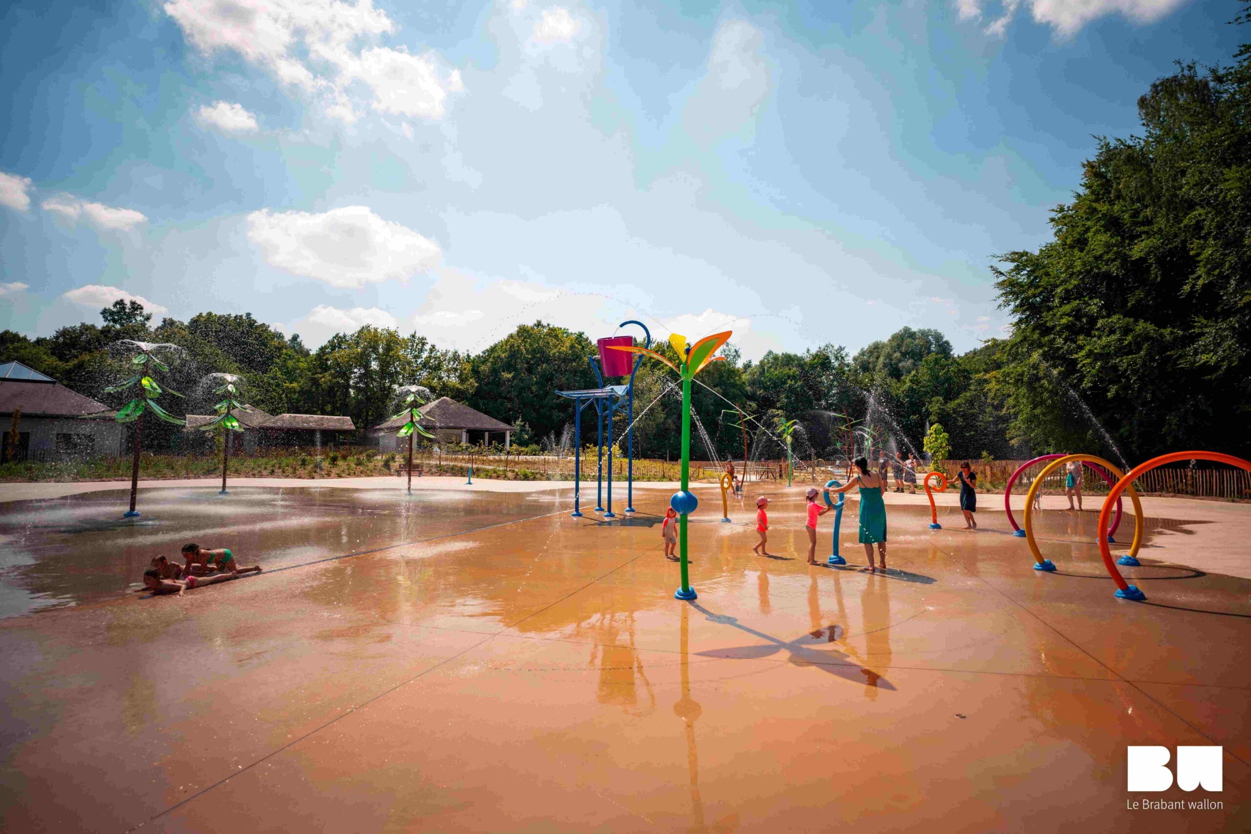 Spray Park du Bois des Rêves - endroit rafraichissant avec des jeux à jets d'eau